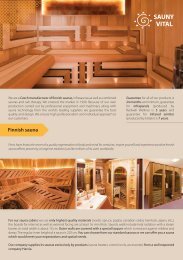 Finnish sauna saunas - Sauny Vital