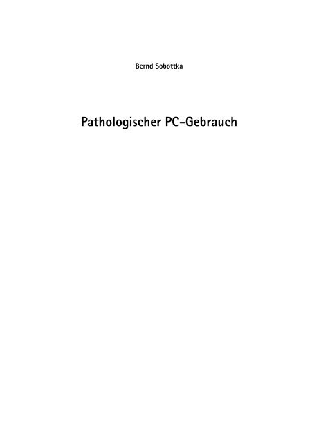 Pathologischer PC-Gebrauch ( pdf )