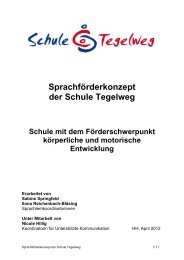 SprachfÃƒÂ¶rderung - Schule Tegelweg