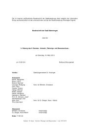 Niederschrift Sitzung vom 19.03.13 - Stadt Memmingen