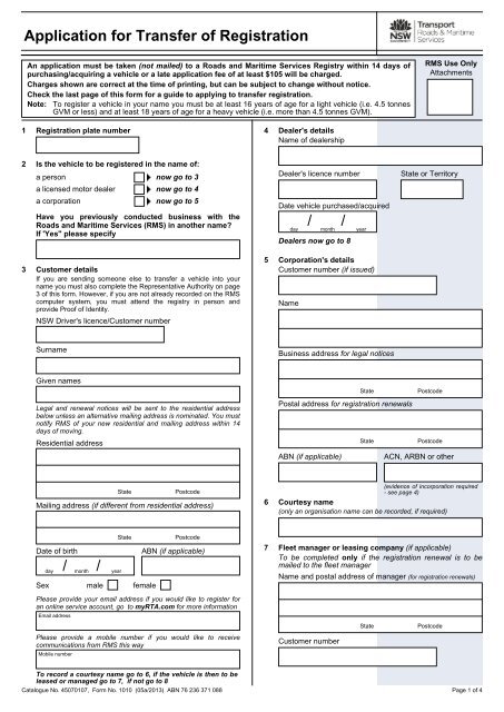 Rta vehicle renewal documents