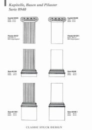 Pilaster mit Kapitellen und Basen - Classic Stuck Design