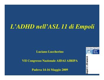 L'ADHD nell'ASL 11 di Empoli - Aidai