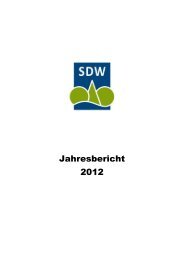 SDW-Jahresbericht 2012 - SDW Landesverband Baden-WÃ¼rttemberg