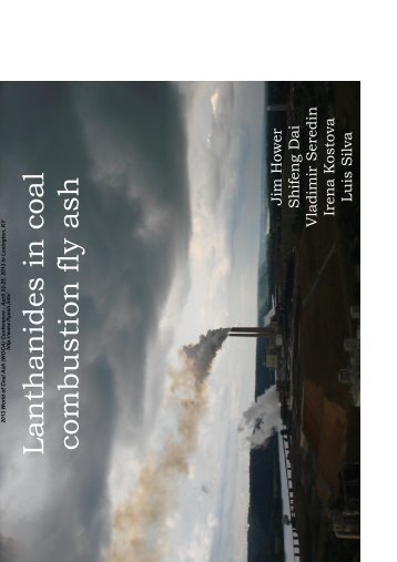 Lanthanides in coal combustion fly ash - Fly Ash Library