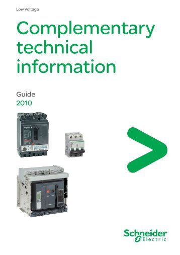 Complementary technical information - Schneider Electric