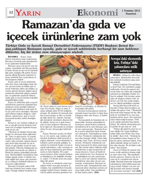 Spor 1 Temmuz 2013