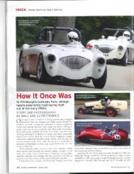 (PDF) Ã¢Â€Â“ Vintage Motorsport Magazine Nov/Dec 2010 - Pittsburgh ...