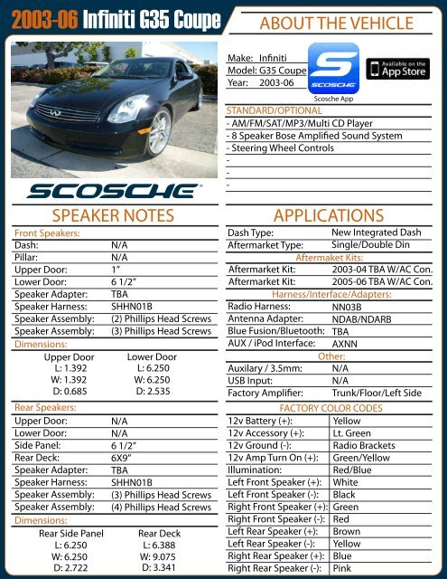 2006 infiniti 2024 g35 accessories