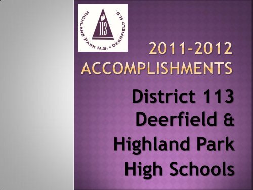 2011-2012 District 113 Accomplishments - Township High School ...