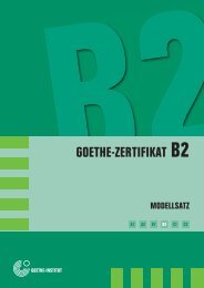 Goethe Zertifikat B2