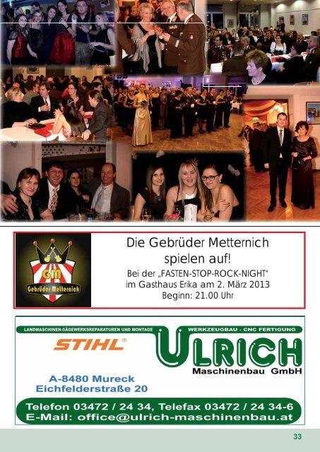 Ausgabe 2013/1 Informationen Berichte Kultur Sport ... - Mureck