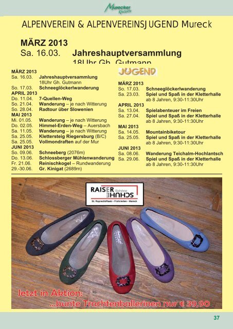 Ausgabe 2013/1 Informationen Berichte Kultur Sport ... - Mureck