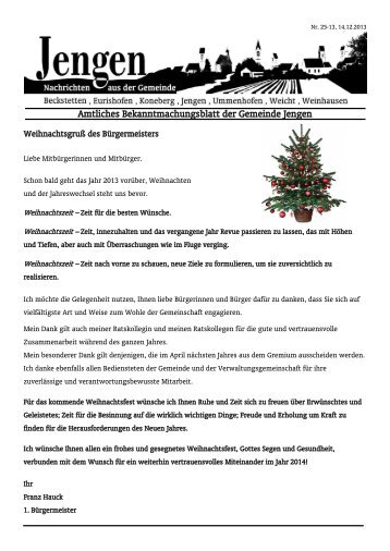 Ausgabe 25 / 2013 - Verwaltungsgemeinschaft Buchloe