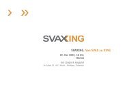 SVAXING. Von SVAX zu XING