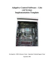 Adaptive Control Software – Lite (ACS-Lite) Implementation Template