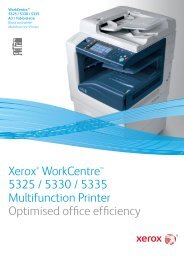 Xerox WorkCentre 5300 Series Multifunction Printer - Top Edge ...