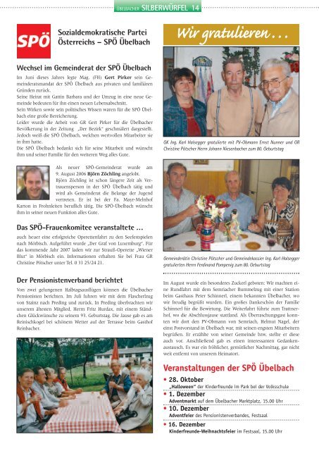 silberw-Okt 2006- - Marktgemeinde Ãbelbach