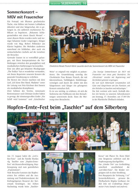 silberw-Okt 2006- - Marktgemeinde Ãbelbach