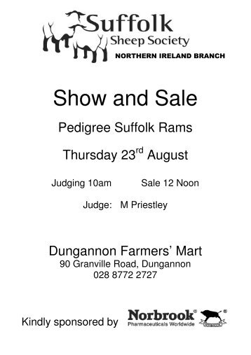 View Catalogue - Suffolk Sheep Society