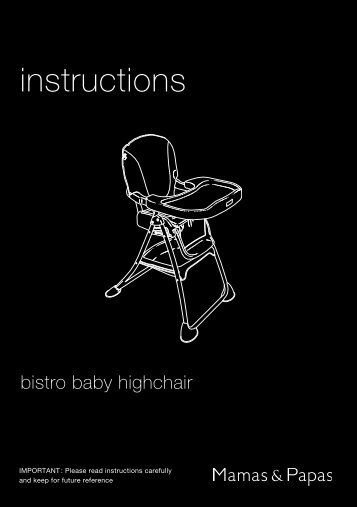 Bistro Baby Highchair - Mamas & Papas