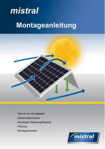 Montage-Anleitung (pdf, 4 MB) - mistral solar applications