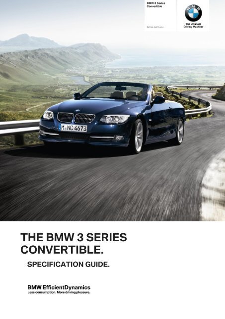 The bmw 3 series convertible.