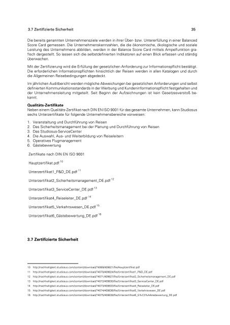Nachhaltigkeitsbericht 2012 - Studiosus Reisen MÃ¼nchen GmbH