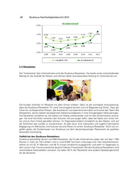 Nachhaltigkeitsbericht 2012 - Studiosus Reisen MÃ¼nchen GmbH