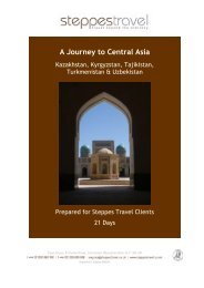 A Journey to Central Asia - Steppes Travel