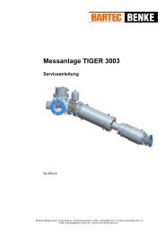 Messanlage TIGER 3003 - Bartec Sicherheits-Schaltanlagen GmbH