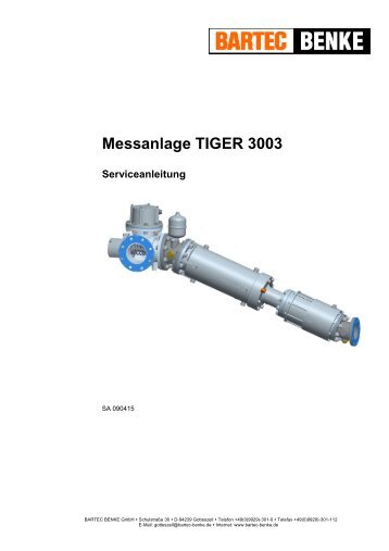 Messanlage TIGER 3003 - Bartec Sicherheits-Schaltanlagen GmbH