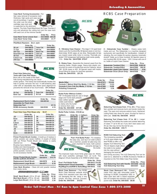 Rcbs Trimmer Collet Chart