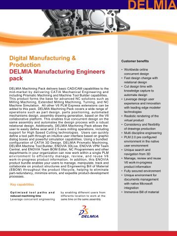 DELMIA Manufacturing Engineers Pack