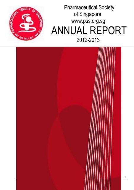ANNUAL REPORT - Pharmaceutical Society of Singapore