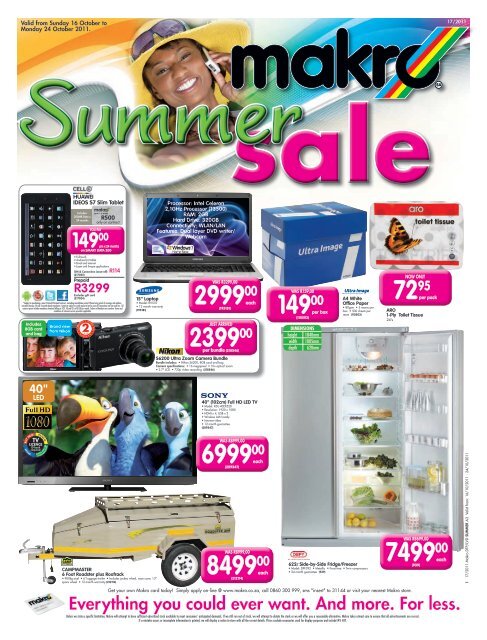 Everything you could ever want. And more. For less. Makro