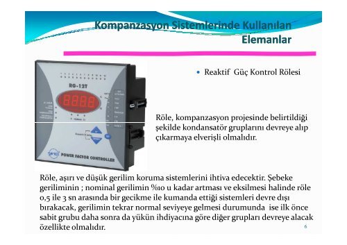 Reaktif Güç Kompanzasyonu ve Harmonikler - Ktemo