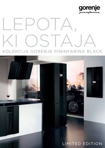 KOLEKCIJA GORENJE PININFARINA BLACK LIMITED EDITION