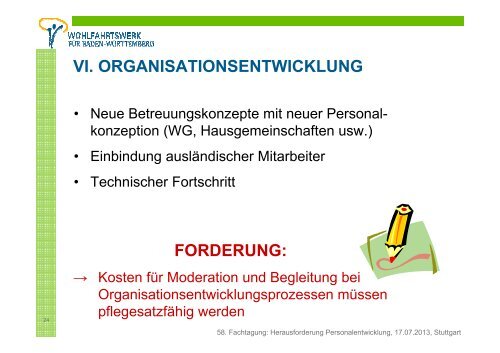 Die Finanzierung der Personalentwicklung - Wohlfahrtswerk fÃ¼r ...