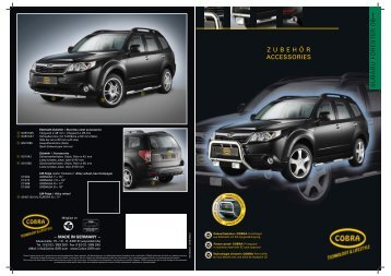 SUBARU FORESTER 08 Z U B E H Ã– R ACCESSORIES - Cobra-SOR