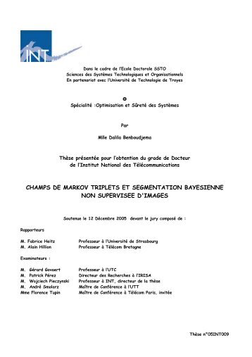 Champs de Markov triplets et segmentation BayÃ©sienne non ...
