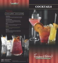 Cocktail Menu - Manchester Airport