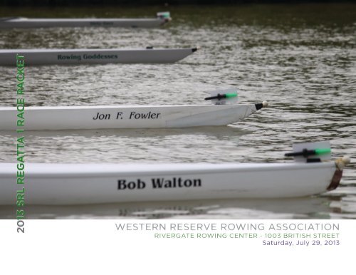 SRL Regatta 1 Packet - Western Reserve Rowing Association