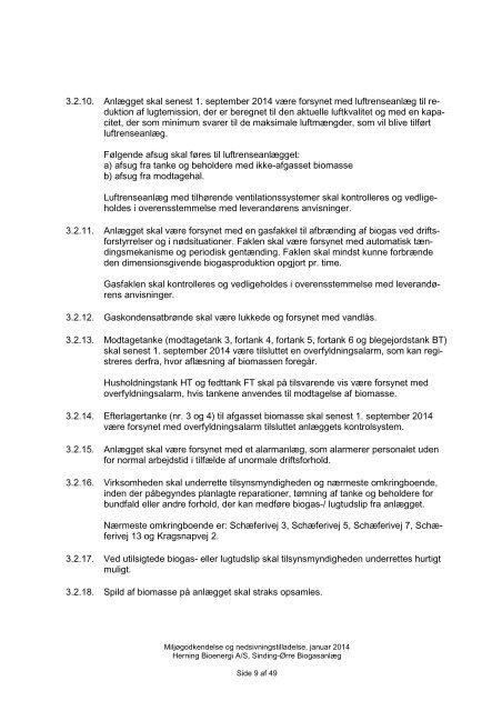 Miljøgodkendelse og tilladelse til - Herning Kommune