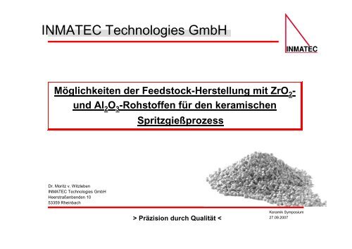 Präzision durch Qualität - Ceratechcenter