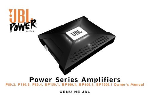Power Series Amplifiers - JBL.com