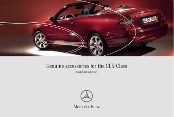 Genuine accessories for the CLK-Class - ragtop.org