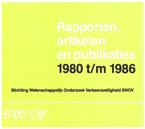 1980 t/m 1986 - Swov