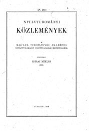Nyelvtudományi közlemények 55. kötet (1954)