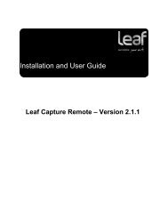 Download the Leaf Capture Remote 2.1.1 Application ... - Mamiya